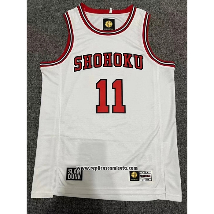 Camiseta Shohoku Rukawa #11 Blanco